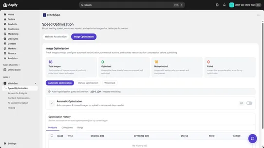 STITCH SEO screenshot