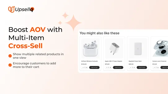 Upsellq Product Recommendation screenshot