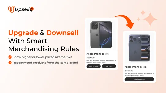 Upsellq Product Recommendation screenshot