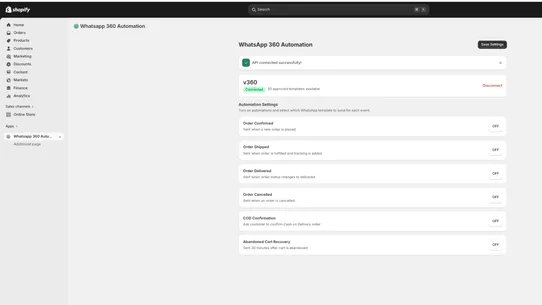 WA 360 Automation screenshot