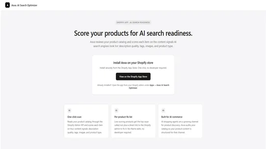 Asva: AI Search Optimizer screenshot