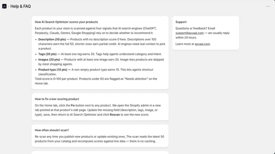 Asva: AI Search Optimizer screenshot