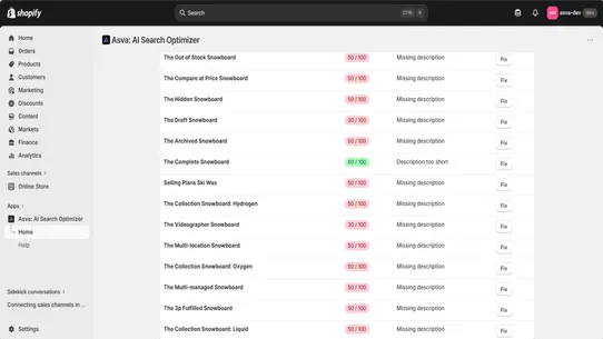 Asva: AI Search Optimizer screenshot