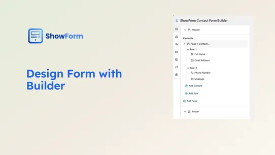 ShowForm Contact Form Builder screenshot