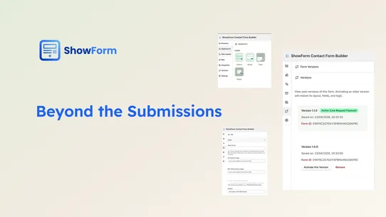 ShowForm Contact Form Builder screenshot