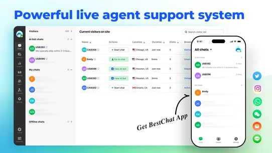 BestChat: AI Chatbot+Live Chat screenshot