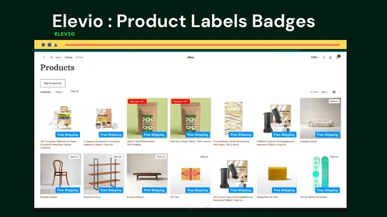 Elevio Product Labels &amp; Badges screenshot