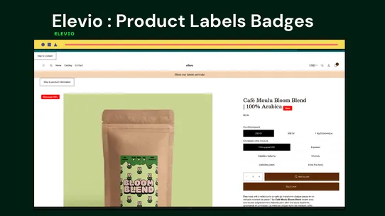 Elevio Product Labels &amp; Badges screenshot