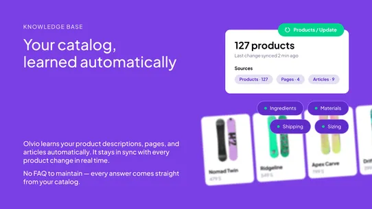 Olvio ‑ AI Shopping Agent screenshot