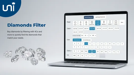 UNI Diamonds screenshot