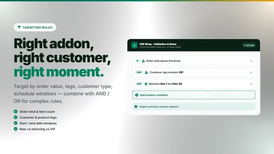 Product Addons Manager ‑ OCS screenshot