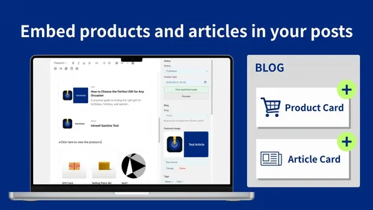 Inkwell: Blog Editor &amp; Embeds screenshot