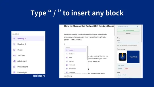 Inkwell: Blog Editor &amp; Embeds screenshot