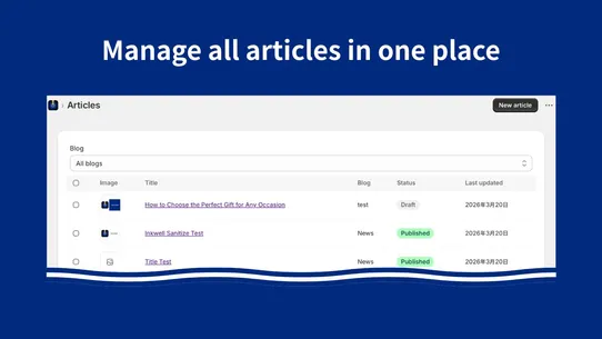 Inkwell: Blog Editor &amp; Embeds screenshot