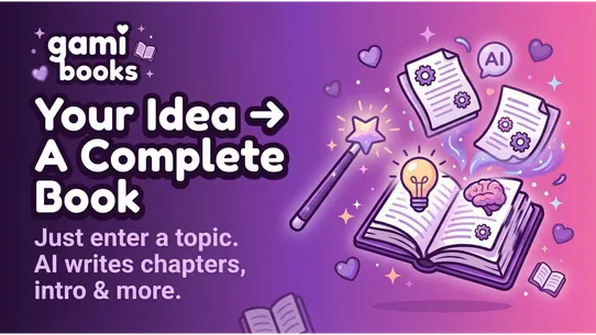 Gamibooks: One‑Click AI Books screenshot