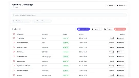 Ticktime: Influencer Marketing screenshot