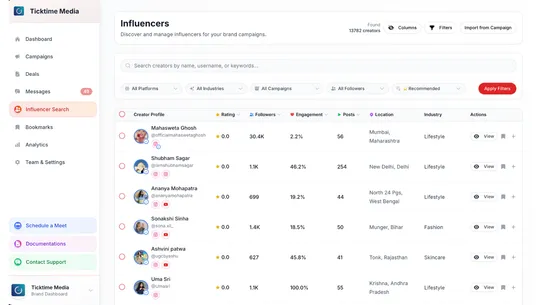 Ticktime: Influencer Marketing screenshot