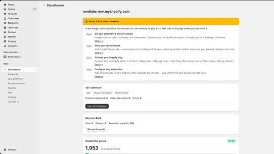 StoreRanker screenshot