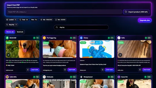 Dropzilla‑Winning Products screenshot
