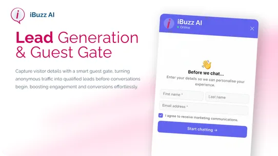 iBuzz AI Chatbot screenshot