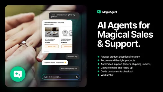 Thareja ‑ Magic Agent AI Chat screenshot