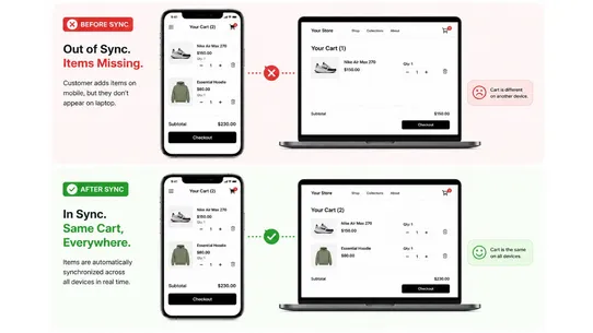 Real‑time Cart Sync screenshot