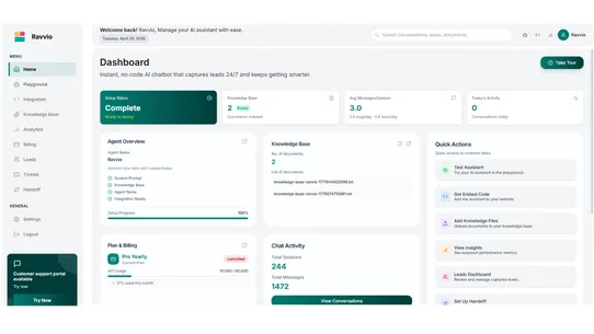 Ravvio: AI Customer Support screenshot