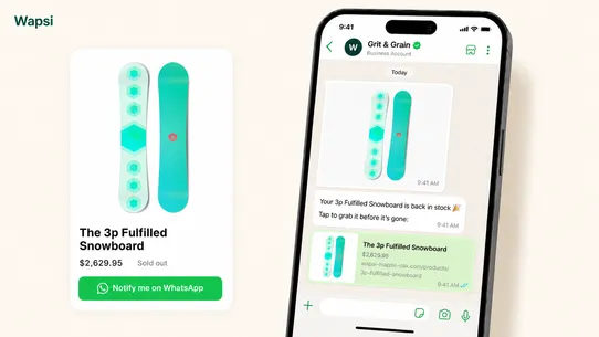 Wapsi: WhatsApp Restock Alerts screenshot