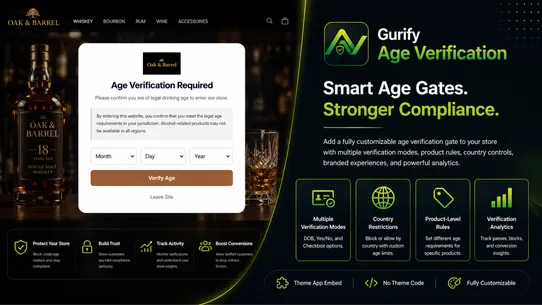 Gurify Age Verification screenshot