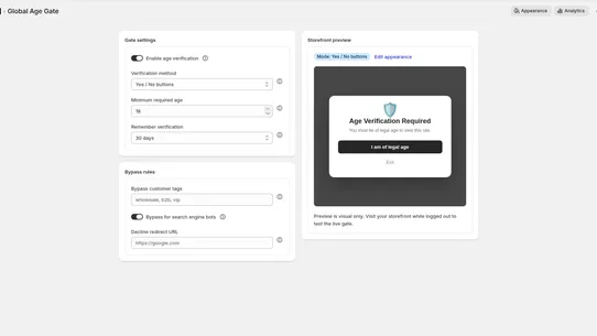 Gurify Age Verification screenshot