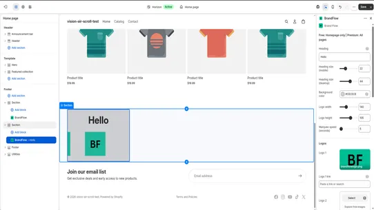 Brand Flow screenshot