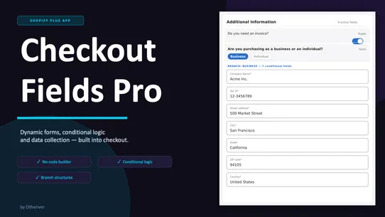 Checkout Fields Pro screenshot