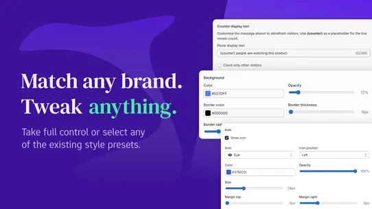 Pebbly: Live Visitor Counter screenshot