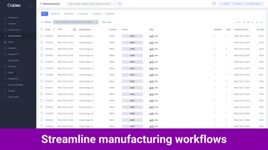 Qoblex Inventory Management screenshot