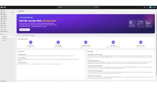 Lost Search screenshot