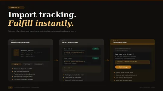 SFTP Export &amp; Track screenshot