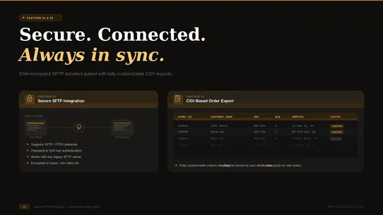 SFTP Export &amp; Track screenshot
