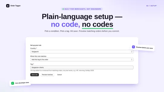 TagPilot — Order Auto‑Tagger screenshot