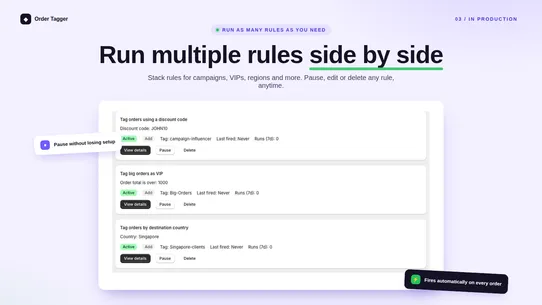 TagPilot — Order Auto‑Tagger screenshot