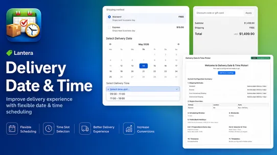Delivery Date &amp; Time Picker screenshot