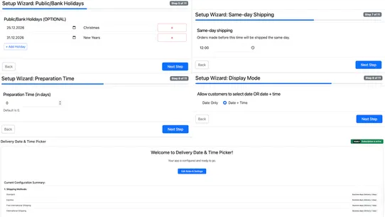 Delivery Date &amp; Time Picker screenshot