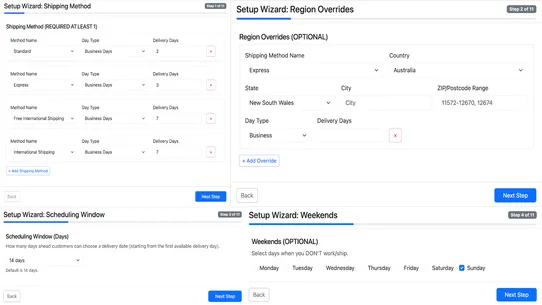 Delivery Date &amp; Time Picker screenshot