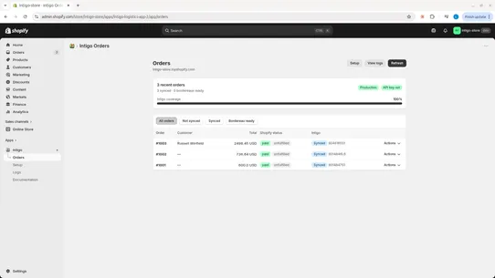 Intigo screenshot