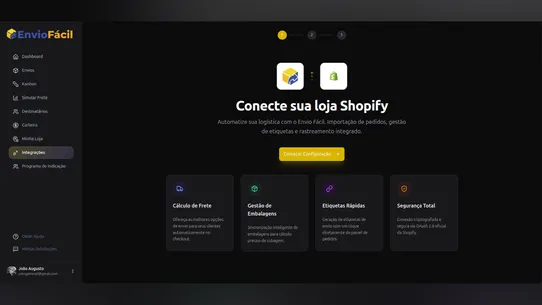 Envio Fácil Encomendas App screenshot