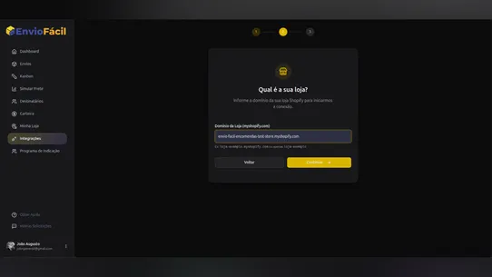 Envio Fácil Encomendas App screenshot