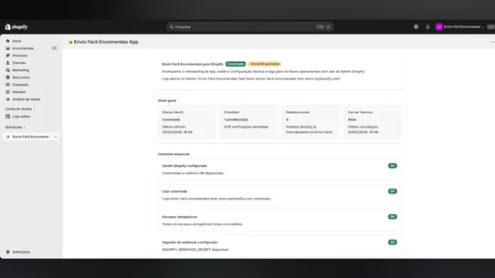 Envio Fácil Encomendas App screenshot