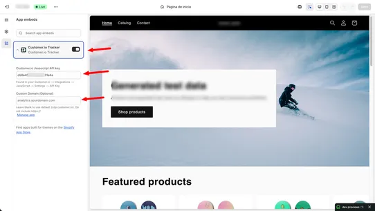 Customer io Tracker screenshot