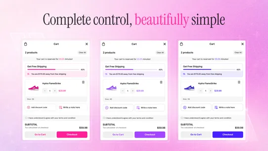 HUE Cart Drawer screenshot