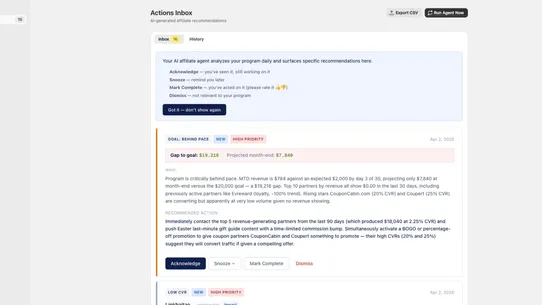 OptimizeAffiliate screenshot