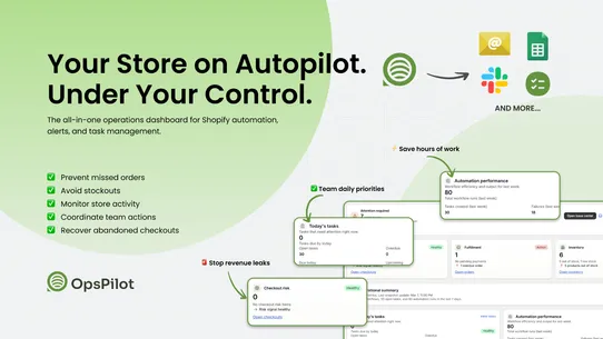 OpsPilot: Tasks &amp; Workflows screenshot